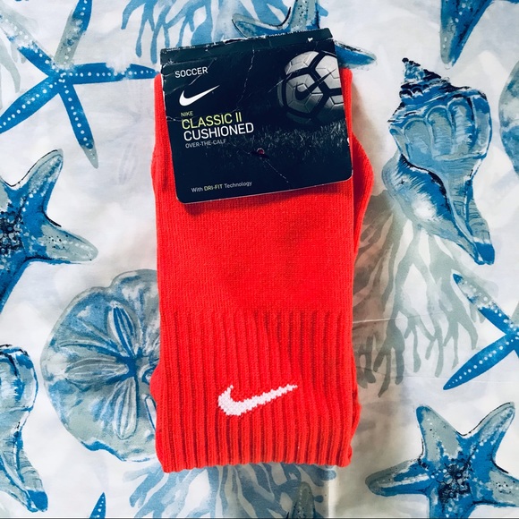 Nike Other - NEW Nike Soccer Classic II Cushioned Over The Calf Dri-Fit Socks